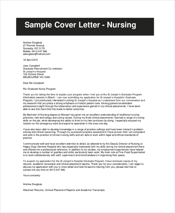 Cover Letter For Resume Sample 8 Examples In PDF Word