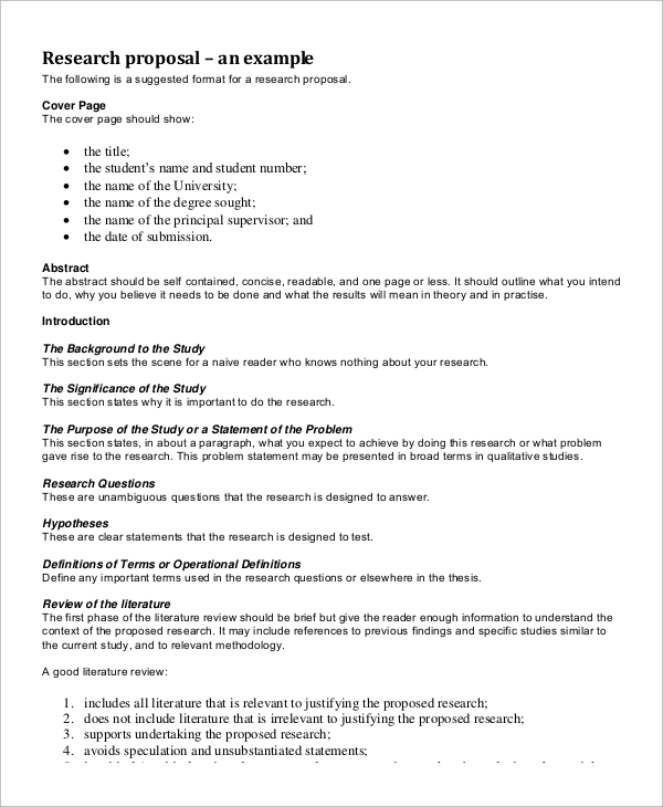 research proposal for systematic review example