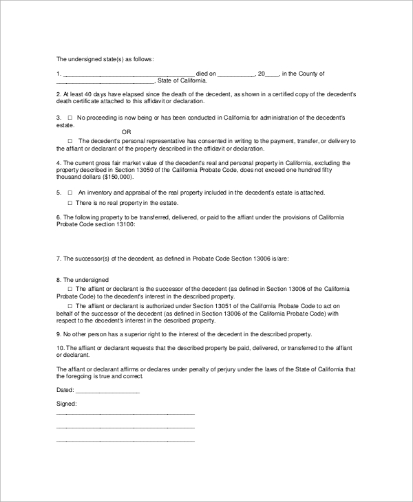 General Affidavit Sample South Africa | Master Template