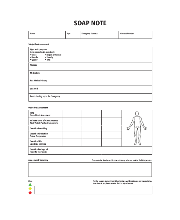 physical therapy soap note example