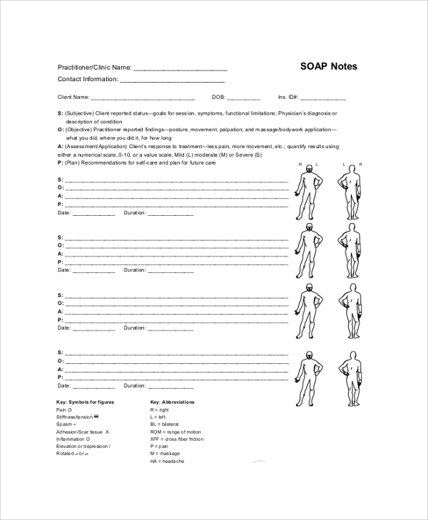 FREE 8 SOAP Note Samples In PDF MS Word