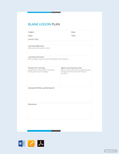 blank lesson plan template