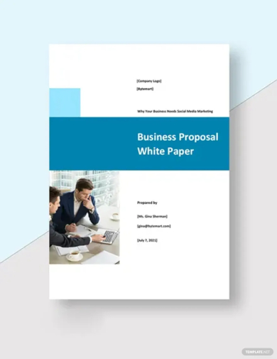 business proposal white paper template