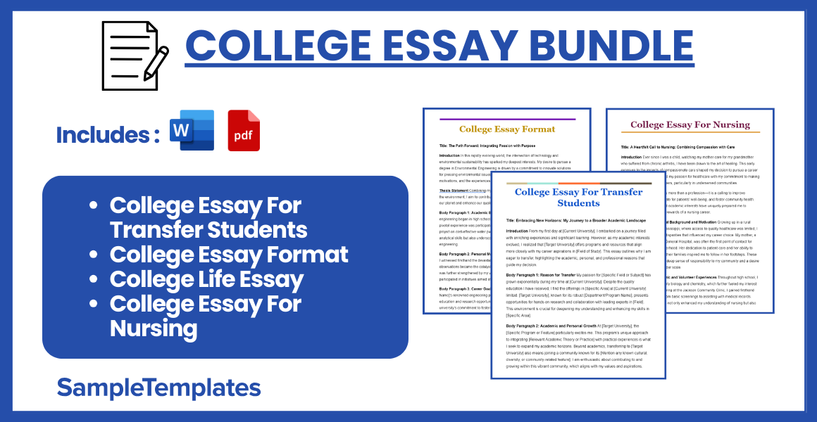 college essay bundle
