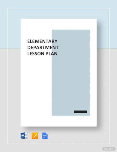 elementary lesson plan template