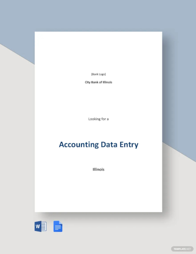 free accounting data entry job description template