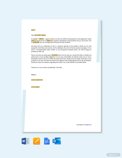 FREE 30+ Sample of Termination Letter Templates in MS Word | PDF