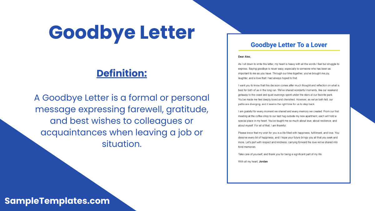 Goodbye Letter