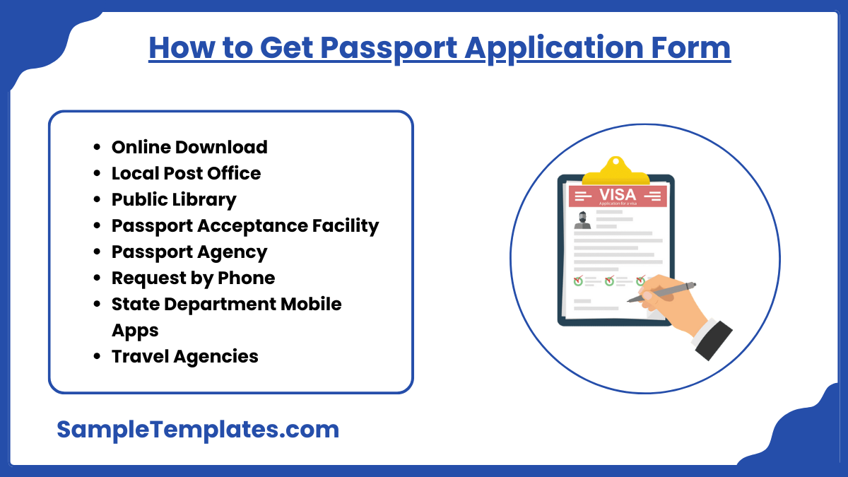 how to get passport application form