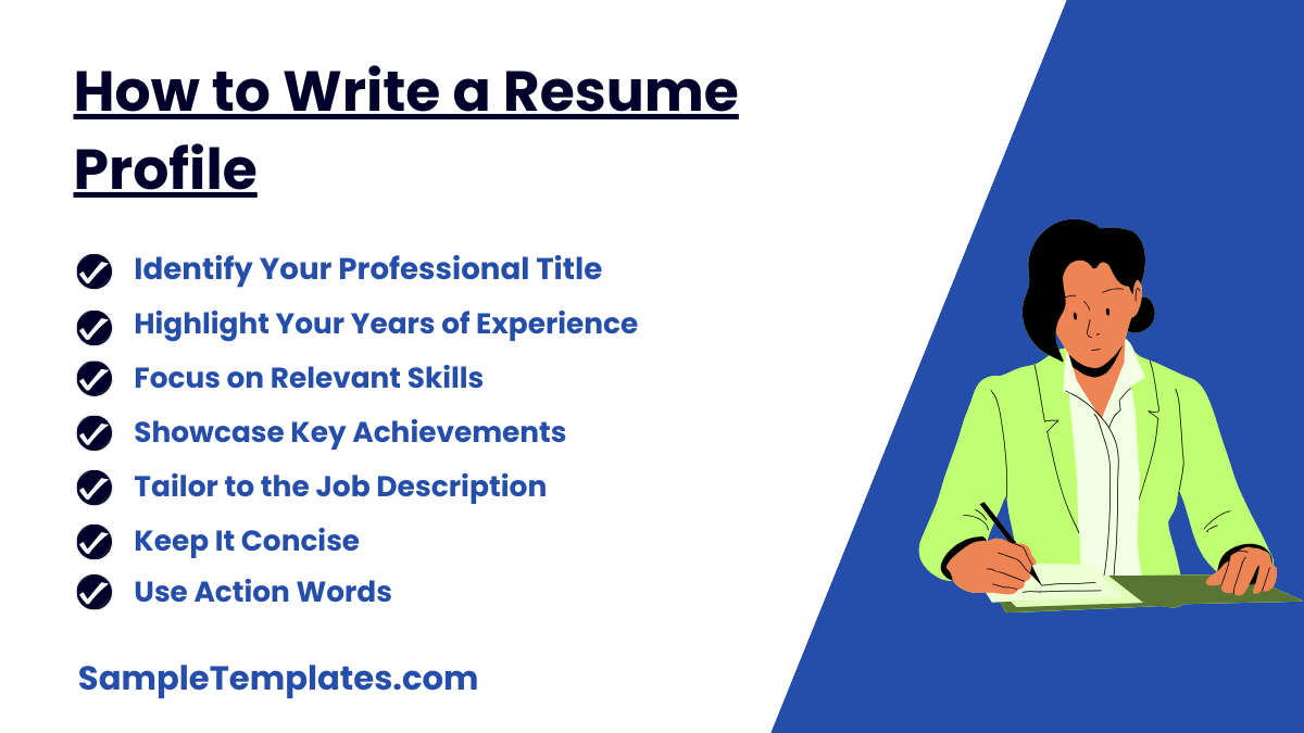 how to write a resume profile