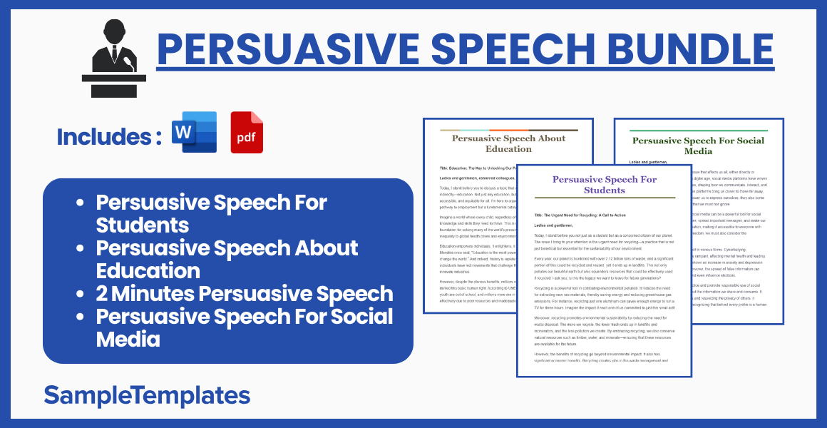 persuasive speech bundles