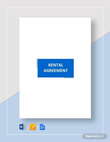 rental agreement template