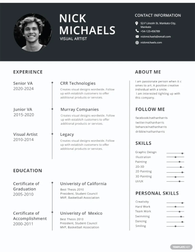 resume format template