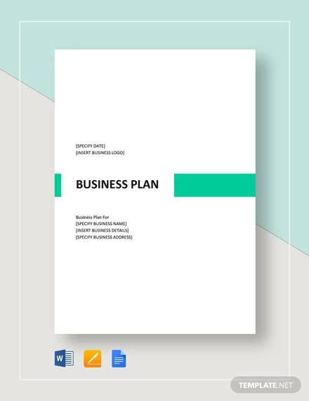 cool business plan template