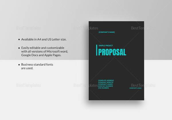 simple project proposal template