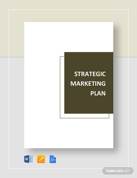 strategic marketing plan template