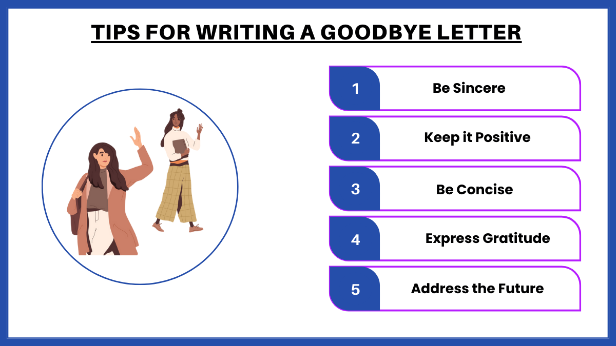 tips for writing a goodbye letter