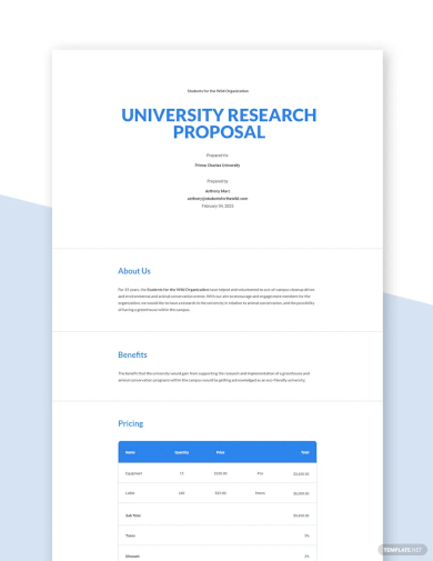 university research proposal template