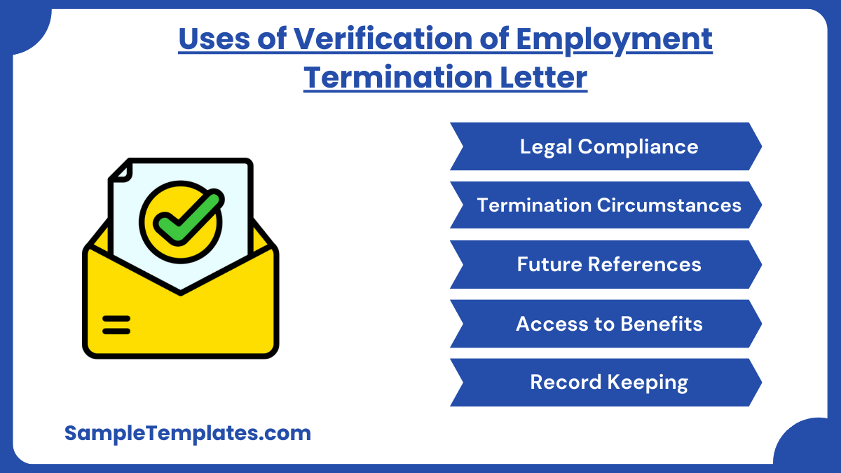 uses of verification of employment termination letter