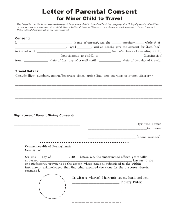 Do I Need A Child Travel Consent Form