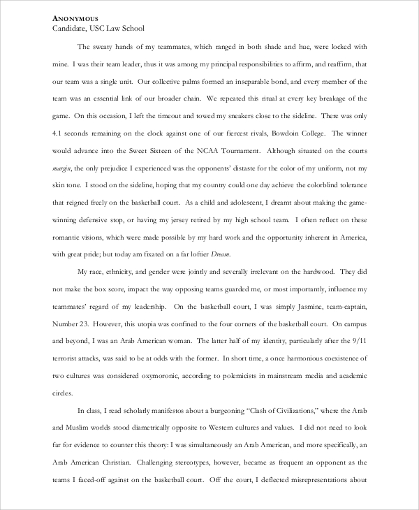 william and mary law school personal statement