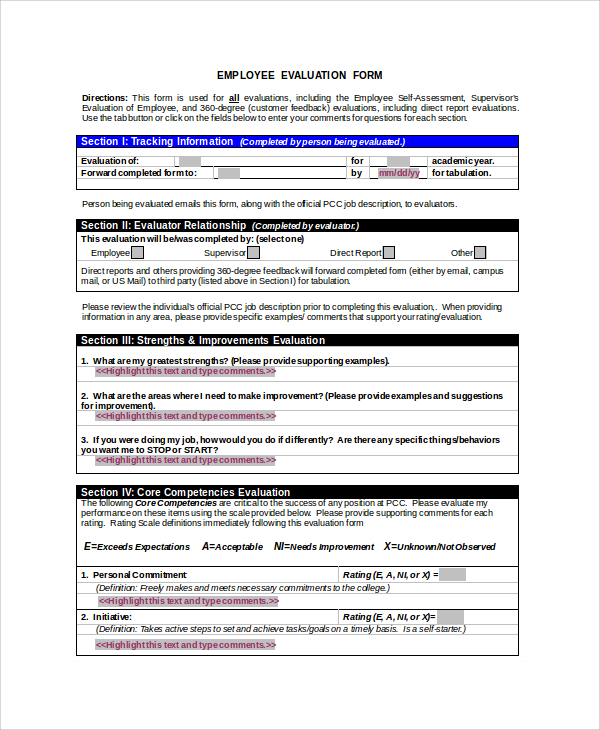 employee evaluation form doc1