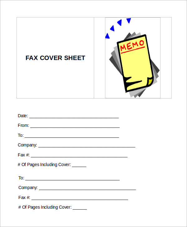 fax cover sheet word