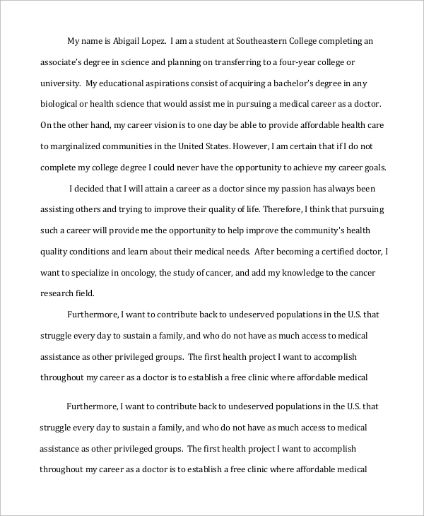 College Sample Scholarship Essays