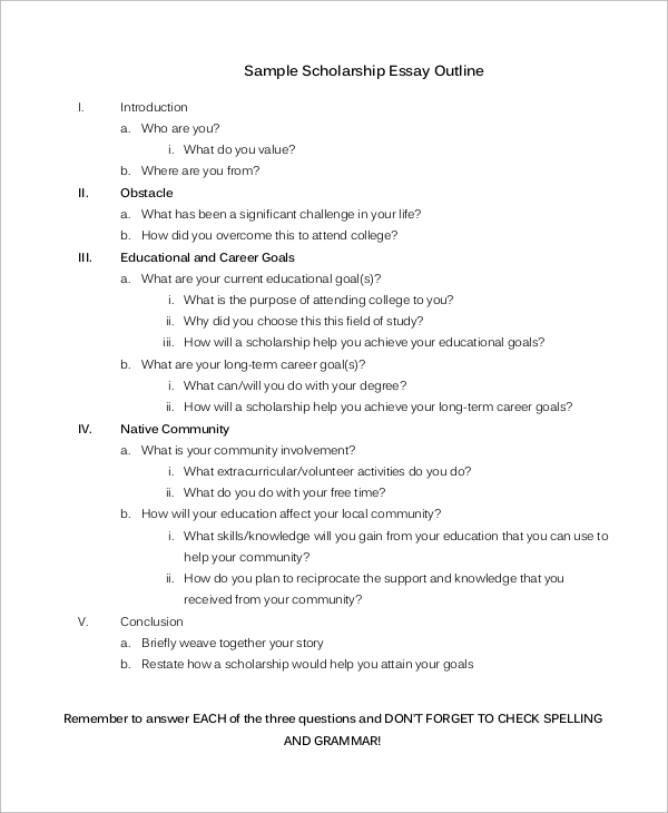 scholarship essay prompt examples