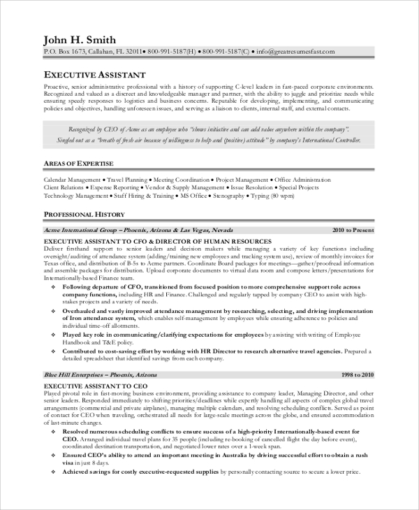 sample office assistant resume