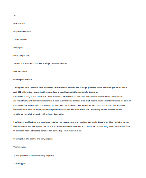 formal business letter example