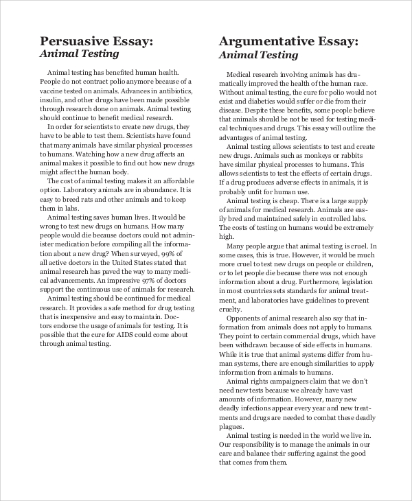 FREE 19 Argumentative Essay Samples Templates In PDF MS Word