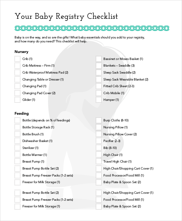 Registry Checklist - 7+ Examples, Format, Pdf