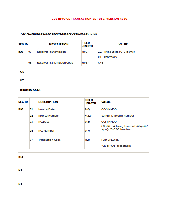 Free 9 Sample Invoice Templates In Ms Word