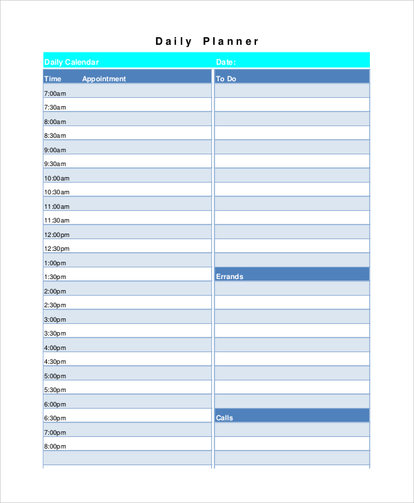 FREE 6+ Printable Blank Calendar Templates in PDF | MS Word