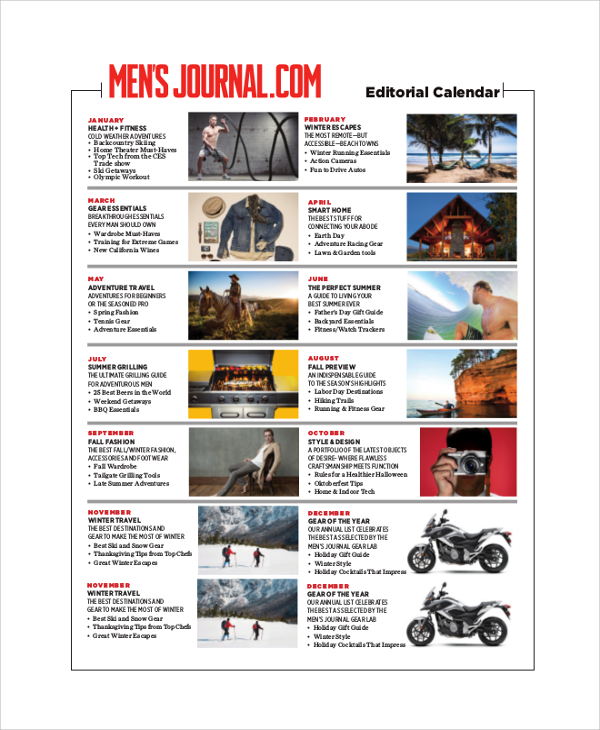printable editorial calendar