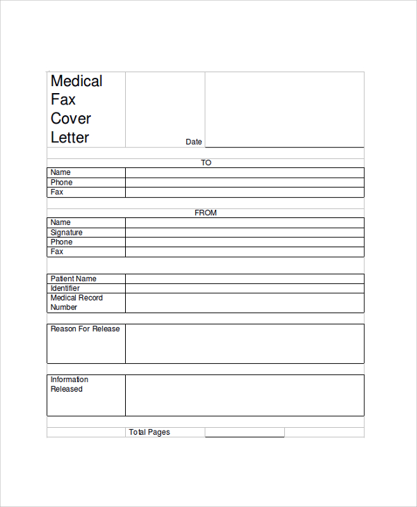 sample fax cover sheet for medical office