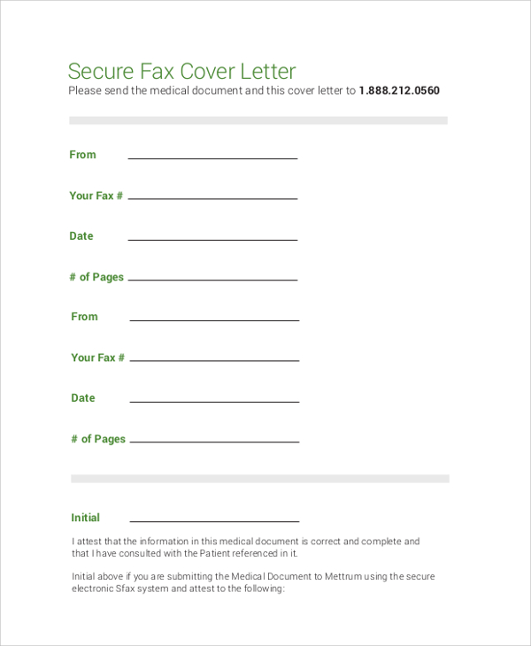 FREE 7+ Fax Cover Letter Samples in PDF | MS Word