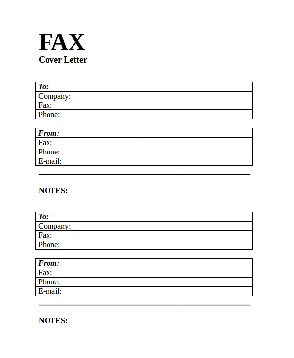 sample fax cover letter 8 examples in pdf word