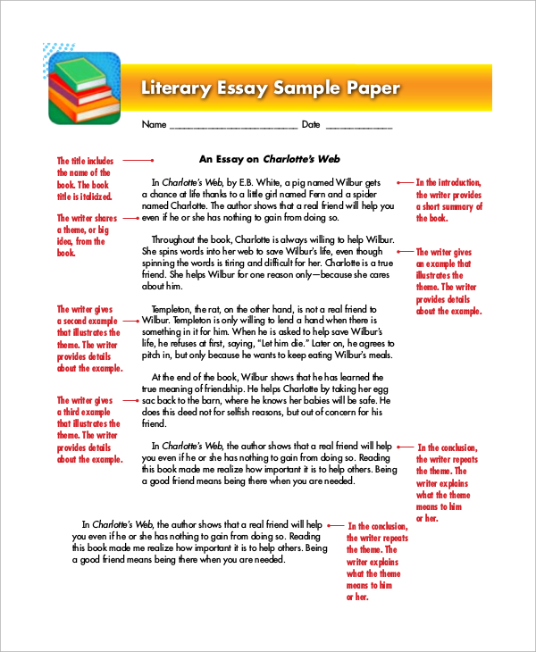 sample essay writing for primary school