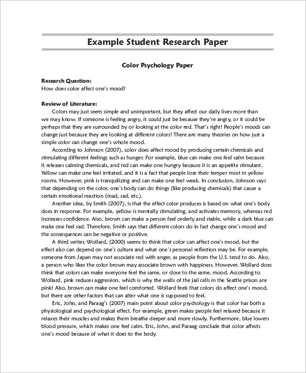 What to write a psychology research paper on