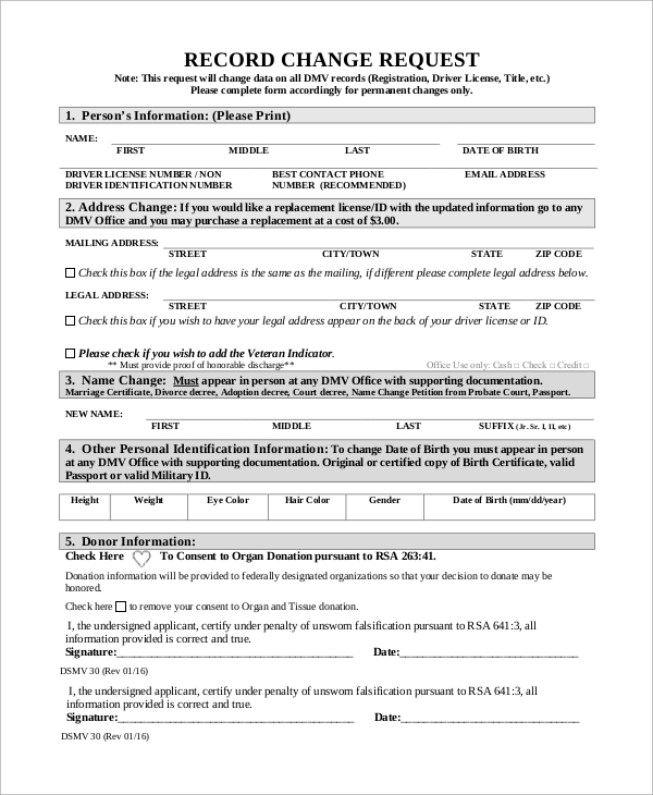 free-8-sample-dmv-change-of-address-forms-in-pdf