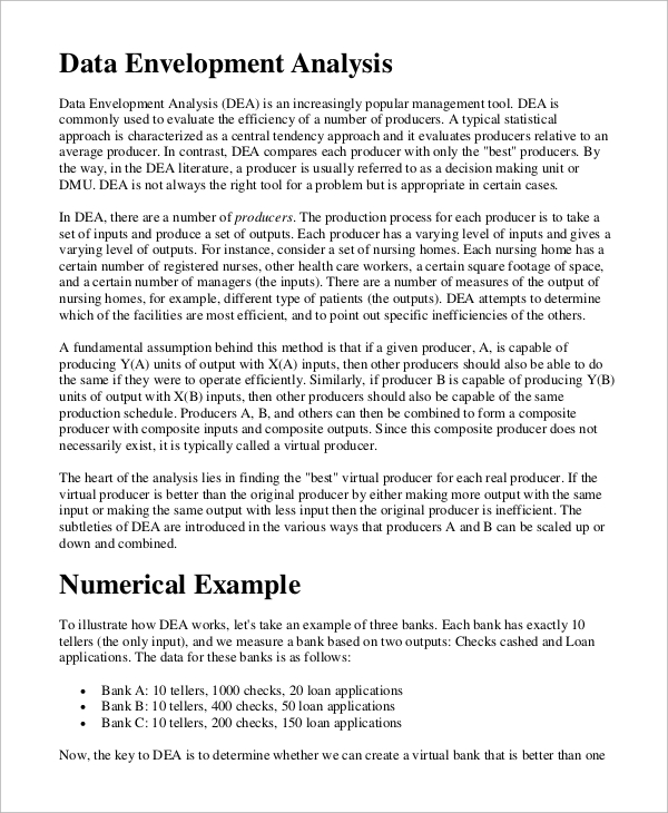 step by step data envelopment analysis excel