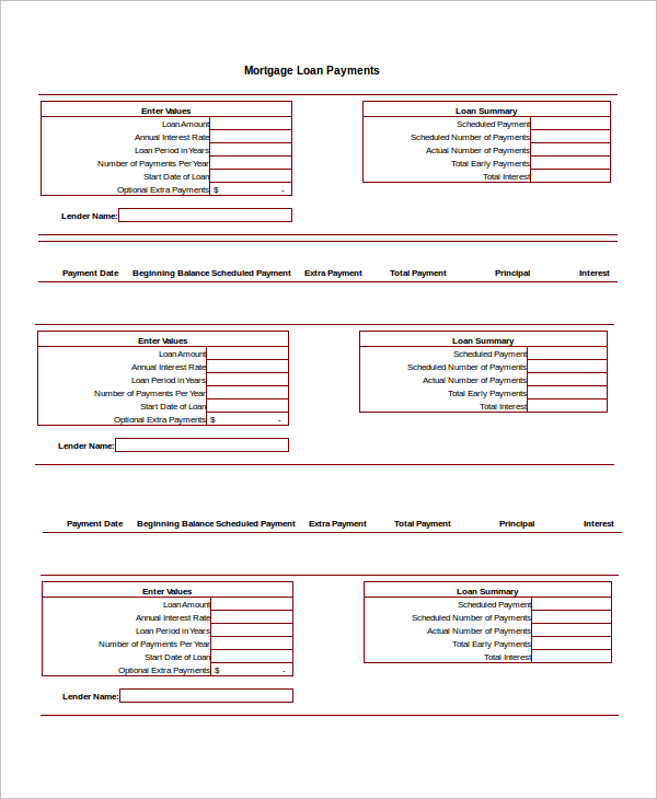 FREE 7 Loan Amortization Schedules In Excel