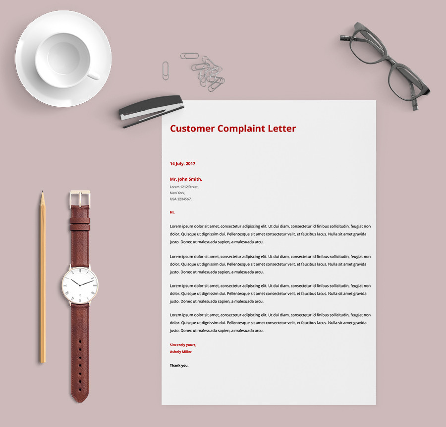 template complaint letter Free Templates  Sample Letters Sample  Complaint