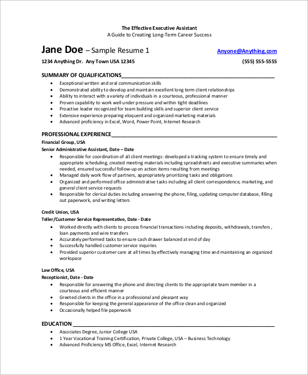 free-8-sample-executive-assistant-resume-templates-in-ms-word-pdf