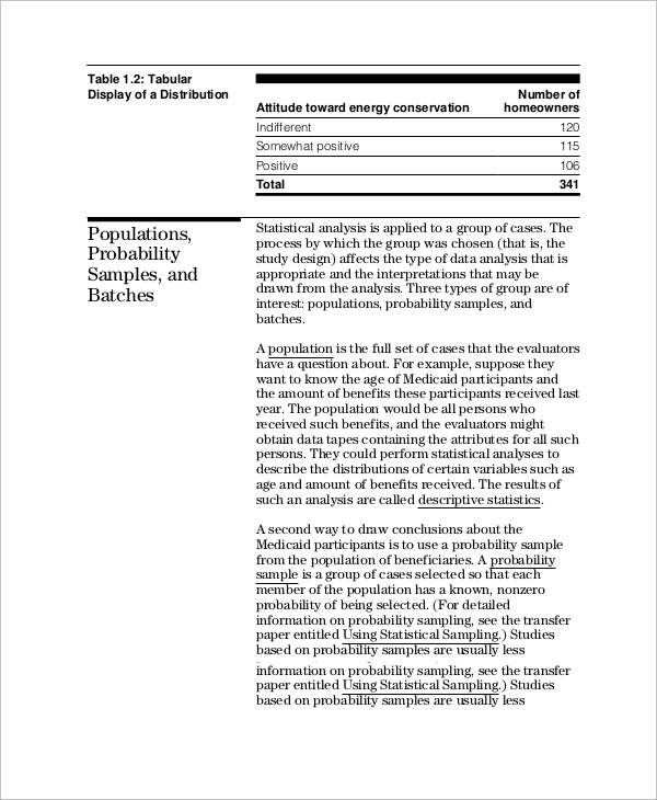 quantitative paper example