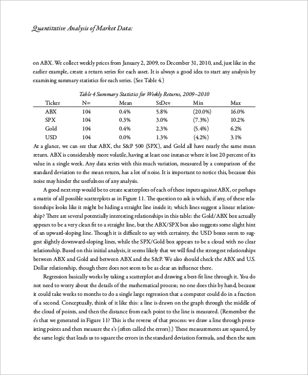 Quantitative Analysis