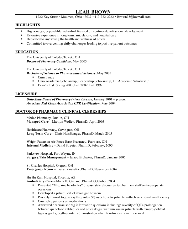 professional profile resume resume format download pdf