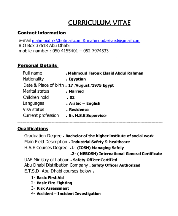 sample construction resume 9 examples in word pdf